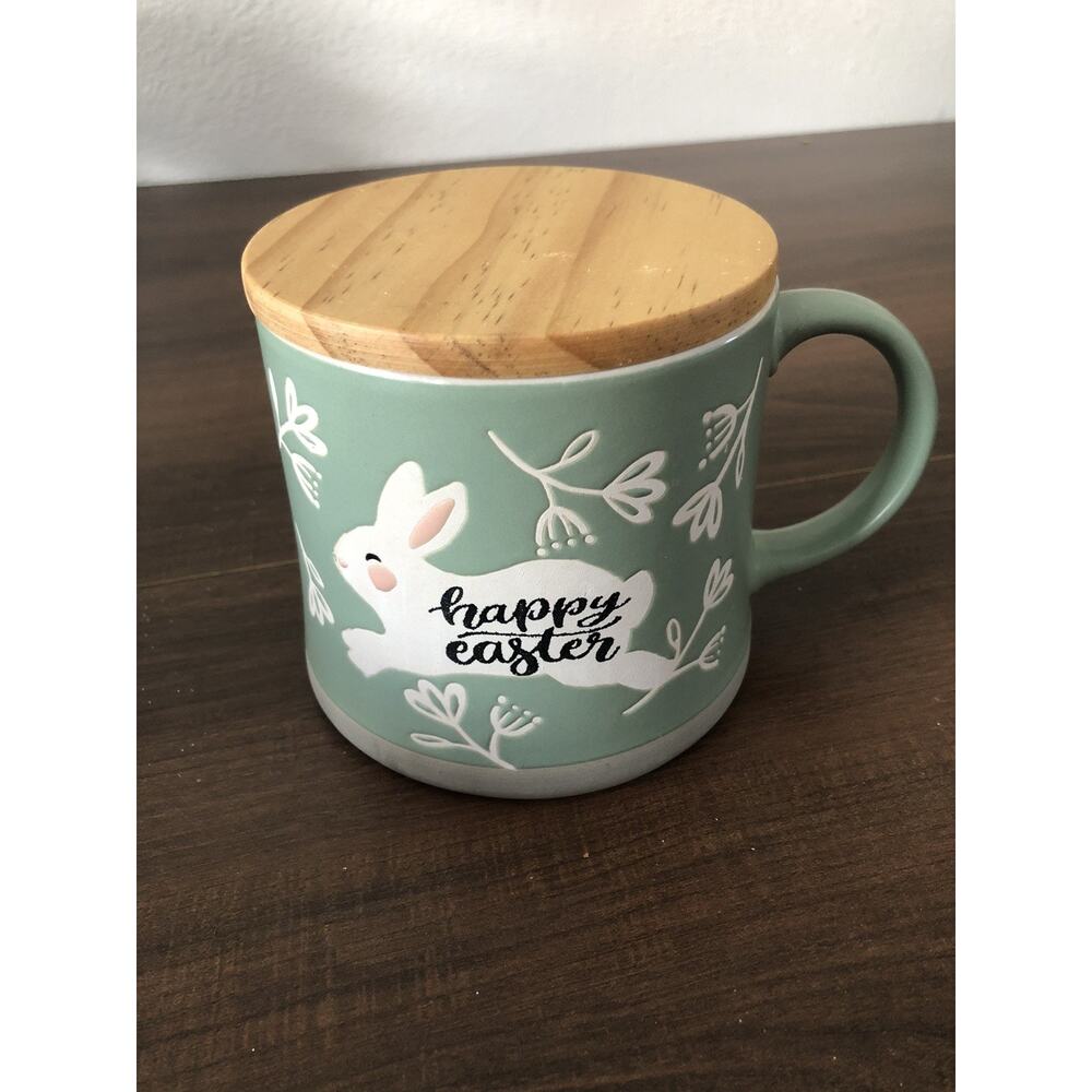 Ashman Fresh Fruit 17 Ounce Candle In Easter Green Coffee Mug. New Two Wick